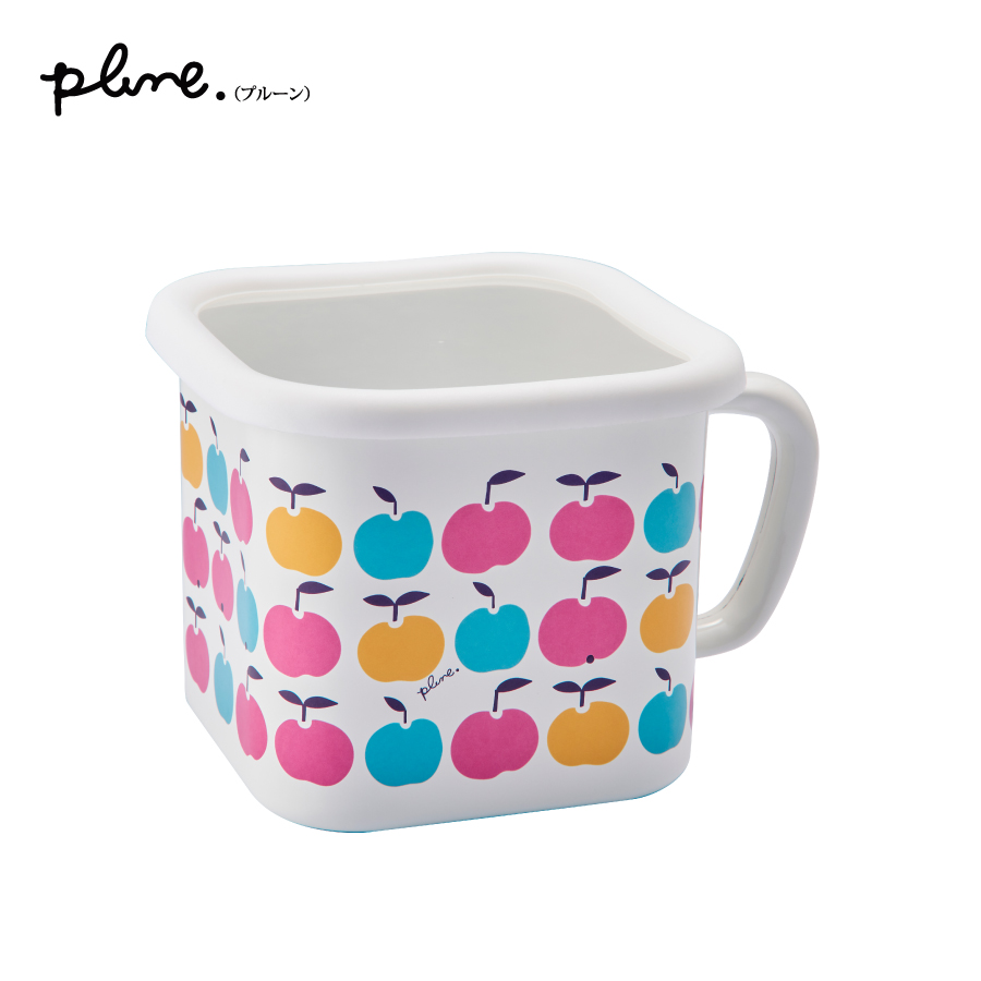 ホーローりんご柄ライス缶&キャニスター2個セット りんごたち | ホーロー製品の製造・販売・卸 株式会社豊琺瑯